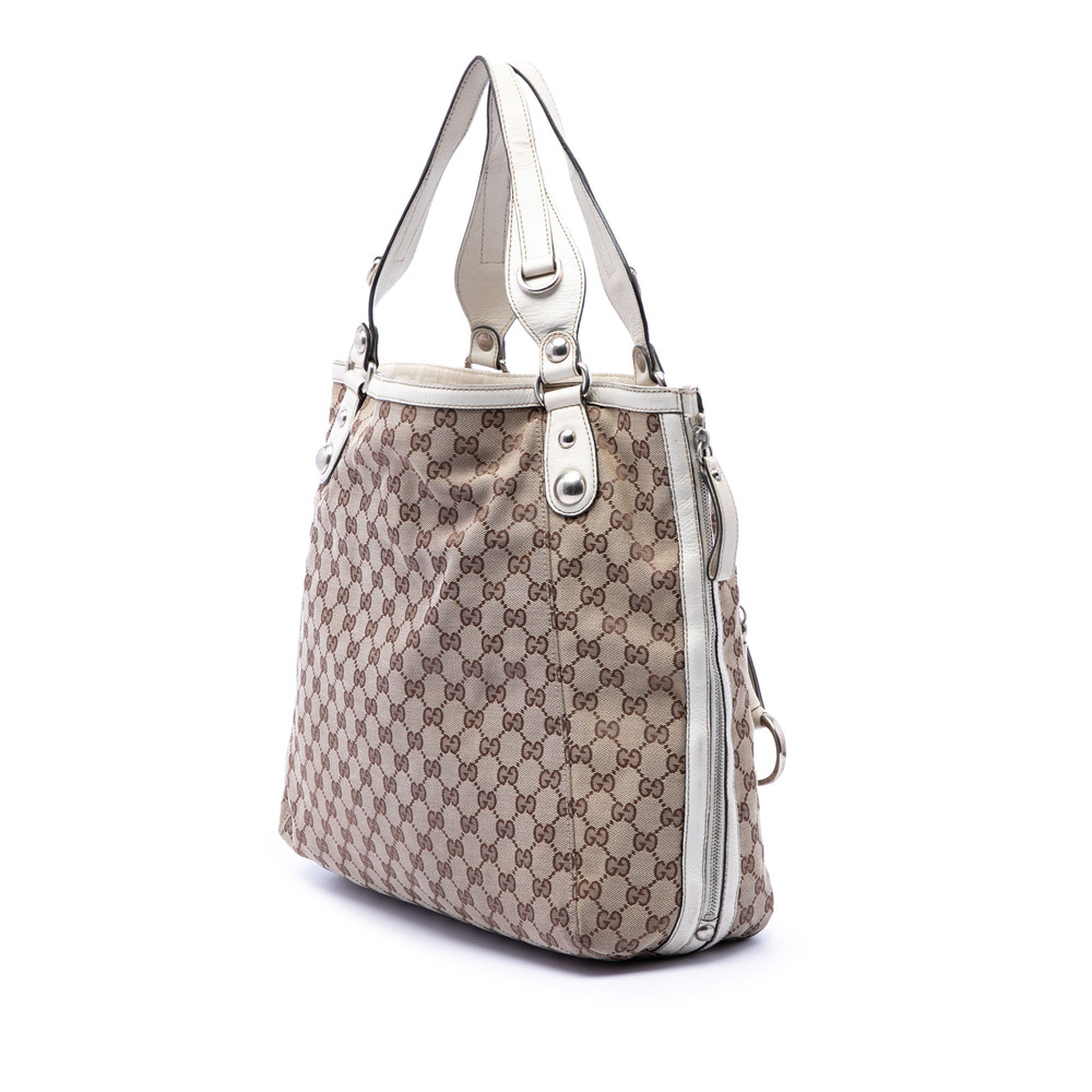Pre-Loved Gucci GG Canvas Icon Bit Zip Tote - Picture 2 of 6